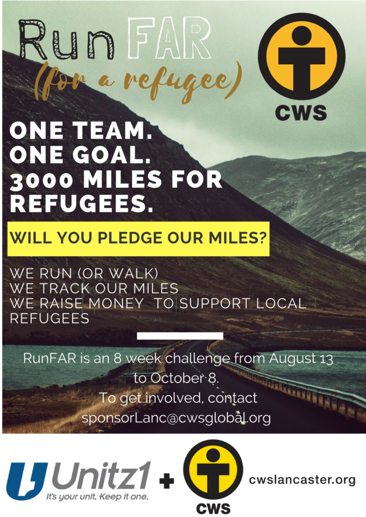 one team.one goal.3000 miles for refugees.